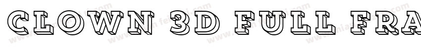Clown 3D Full Frame字体转换